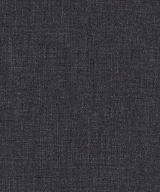 Charcoal Matte Black Faux Linen