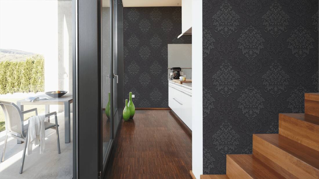 Shades of Black Damask