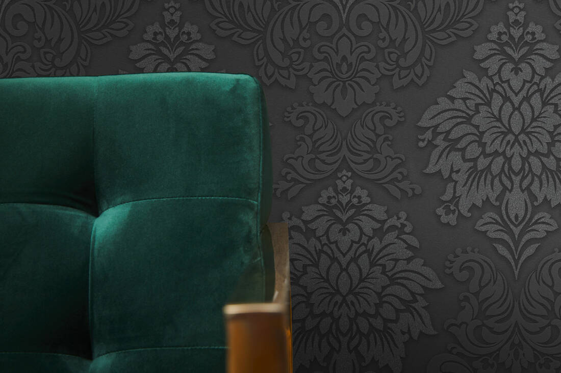 Shades of Black Damask