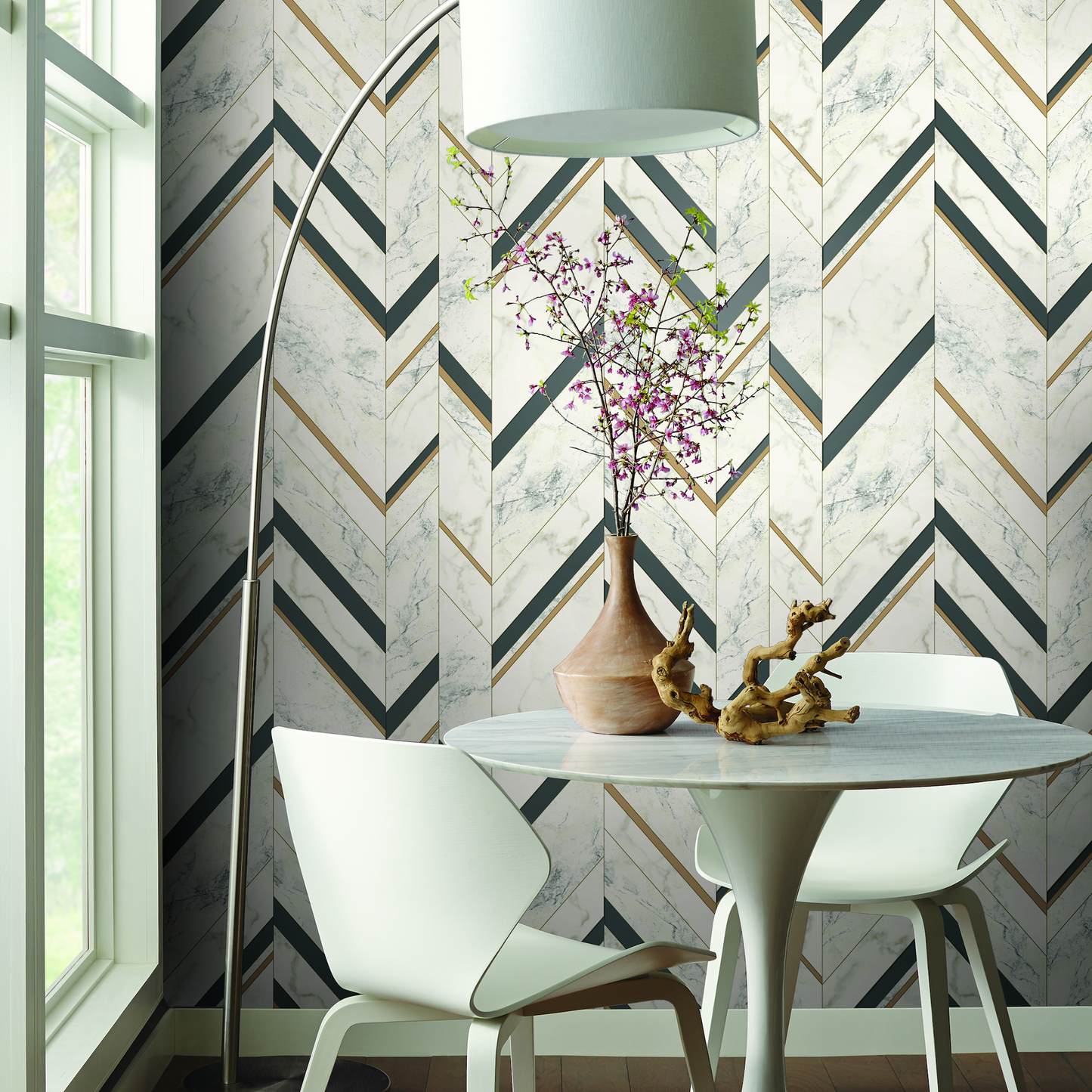 Chevron Marble Effect