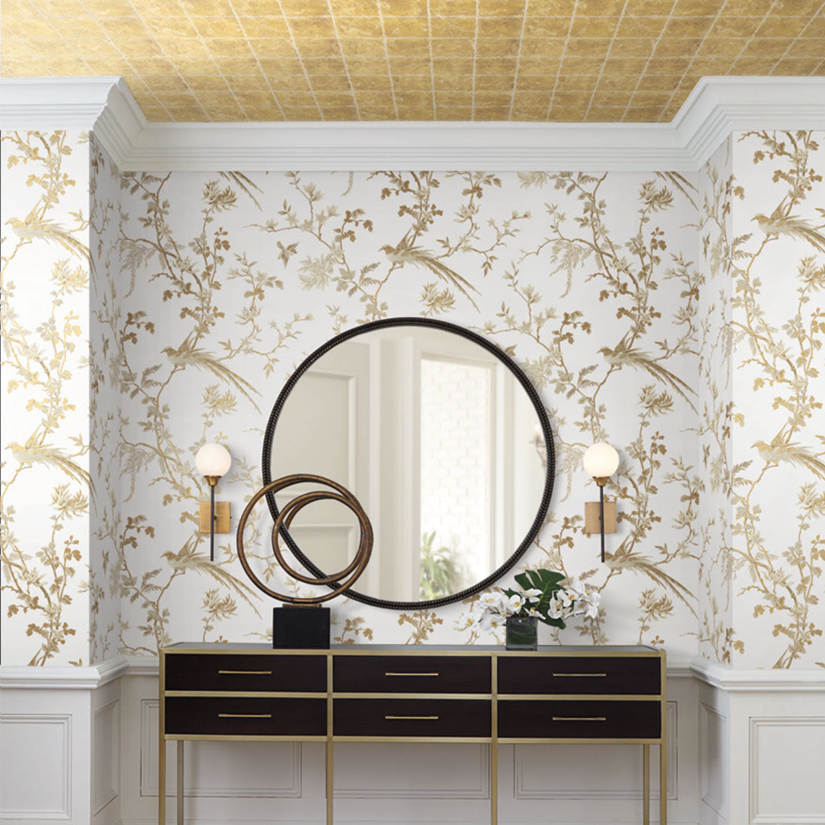 Bird and Blossom Chinoiserie Wallpaper – Walls Alive