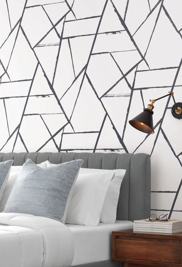 Intersect Geometric Wallpaper – Walls Alive